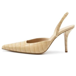 2024 nuovo arrivo popolare da donna Stiletto in vera pelle da donna Sexy estate tacco alto pump a punta grossa pump tacchi alti - Product Image 3