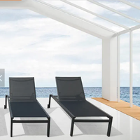Chaise de piscine, chaise longue, chaise longue de piscine, lit de plage extérieur, chaise pliante de jour, chaise longue de patio