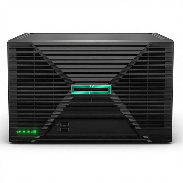 Hewlett Packard Enterprise ProLiant MicroServer Gen11 Blade Server 32GB Memory 4TB HDD Storage External 180W US Power Supply