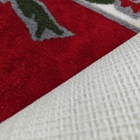 Tapis de prière et d'intérieur de luxe en nylon 6 imprimé, rouge, 9,5-10 mm, 1400 g, de mur à mur, pour usage religieux, largeur 4 m, Shanghai Hangju