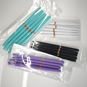 Set di Pennelli Professionali per Nail Art con Manico Colorato in Nylon, Pennelli per Decorazioni e Strisce per Unghie - Product Image 6