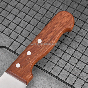 Cuchillo de cocina de acero inoxidable de tamaño <span class=keywords><strong>Serval</strong></span> clásico básico con hoja gruesa afilada de espiga completa y mango de madera para la preparación de alimentos - Product Image 3