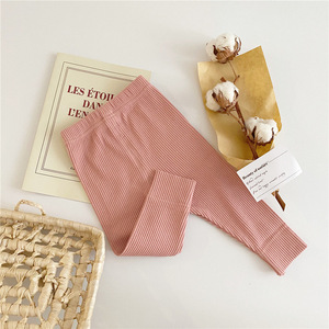 Autunno <span class=keywords><strong>bambina</strong></span> <span class=keywords><strong>Leggings</strong></span> in cotone per bambini <span class=keywords><strong>Leggings</strong></span> <span class=keywords><strong>a</strong></span> costine <span class=keywords><strong>a</strong></span> <span class=keywords><strong>righe</strong></span> per bambini pantaloni Casual per bambini - Product Image 5