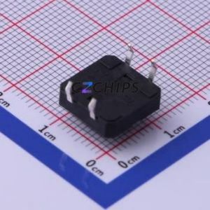 UK-B0224G60-DP25Y Tactile Switch Through hole-4P,12x12mm Switch Single Pole Single Throw Round Button 2.5N Through Hole - Product Image 2