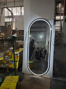 Miroirs de salon de coiffure décoratifs de luxe à succès en 2026, <span class=keywords><strong>miroir</strong></span> de salon de beauté avec éclairage LED - Product Image 5