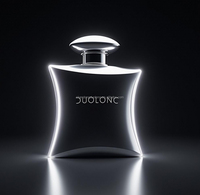 Botol Parfum Kaca Bentuk Unik Mewah 30ml 50ml 100ml Hitam Kosong dengan Semprotan Desain Unik Botol Kaca