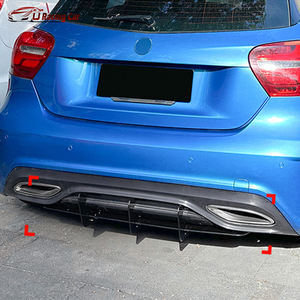 Aileron de requin <span class=keywords><strong>AMG</strong></span> ligne voiture-style voiture pare-chocs arrière lèvre diffuseur becquet lèvre séparateur pour mercedes-benz <span class=keywords><strong>classe</strong></span> <span class=keywords><strong>A</strong></span> W176 2016-2018 - Product Image 6