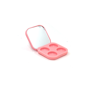 2025 écologique <span class=keywords><strong>rose</strong></span> 4 couleurs ombre à paupières étui vide petite taille fard à paupières conteneur personnalisé Silicone fard à paupières <span class=keywords><strong>Palette</strong></span> - Product Image 1