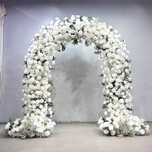 MTY-Bulk Soporte de Arco de Boda de Flores de Seda Artificial Ecológico de 7-8 pies de Altura para Banquetes de Hotel y Ceremonias de Boda - Product Image 2