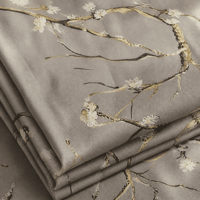 Tissu imprimé numérique 100% polyester à motifs fins pour rideaux, literie, coussins, textile de maison - Fournisseur en gros en rouleau