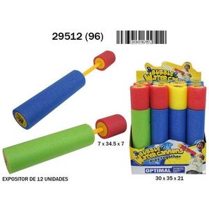 Cannoni ad acqua con bolle, pistola ad acqua con schiuma 34 cm, giocattoli da spiaggia per giocare insieme - Product Image 2