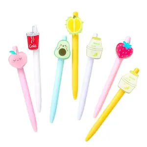 Cheap Wholesale Promotional Custom Logo Plastic Ball Pen Kawaii Fruit Design Cute Ball Pen