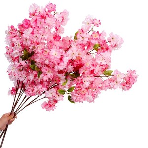 Ramas de Flores de Cerezo Artificiales, Flores de Seda Rosa Claro para Decoración de Bodas, Decoración del Hogar, Arreglo Floral Realista - Product Image 4