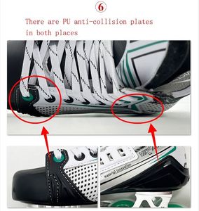 Patins à roulettes de vitesse professionnels, cadre en alliage d'aluminium, patins de vitesse, chaussures de hockey, patins à roulettes de hockey en ligne - Product Image 6