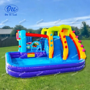 Castillo Inflable Comercial para Niños con Tobogán y Piscina, Material <span class=keywords><strong>de</strong></span> PVC, Certificado CE, para Fiestas y <span class=keywords><strong>Entretenimiento</strong></span> - Product Image 2