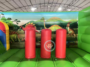Château gonflable commercial pour enfants avec toboggan, thème <span class=keywords><strong>dragon</strong></span> de dessin animé, pour le jeu et le saut - Product Image 4