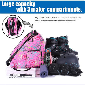 <span class=keywords><strong>Bolsa</strong></span> de almacenamiento de zapatos de patinaje <span class=keywords><strong>para</strong></span> niños con logotipo personalizado grande CE de fábrica, <span class=keywords><strong>bolsa</strong></span> de patín de ruedas <span class=keywords><strong>para</strong></span> adultos con correa de hombro ajustable en línea - Product Image 4