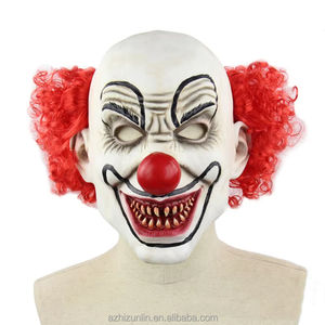 หน้ากากฮาโลวีนตัวตลกเต็มหน้าผีฮาโลวีนปาร์ตี้หน้ากากยางแนวสยองขวัญ - Product Image 3