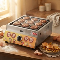Marqueur de galettes de burger au gaz personnalisé en acier inoxydable pour équipement de cuisine de restaurant