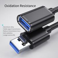 Câble d'extension USB 3.0 Eonline, mâle vers femelle, USB 3.0 2.0, cordon pour Smart TV PS4, transfert de données USB 5 Gbps, câble d'extension