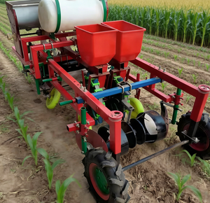 Semoir multifonctionnel manuel QW pour l'agriculture, 2 rangs, pour arachides, maïs, haricots, avec fonction de paillage, pulvérisation et fertilisation - Product Image 3