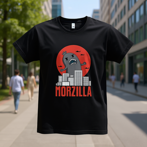 T-shirt Morzilla Nera da uomo, maglietta promozionale - Product Image 3
