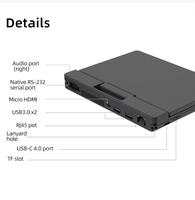 Ordinateur portable de jeu Onemix A1Pro Mini, Intel I5-1130G7 Quad, 16 Go de RAM + 512 Go de SSD, Windows 11, rétroéclairage RVB, écran tactile IPS de 7 pouces