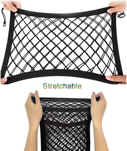 Organizador de malla de 3 capas de PP para respaldo de asiento de coche, para perros, niños, mascotas, almacenamiento, carga, pañuelos, bolsos, monederos, red de seguridad para conductor - Product Image 2