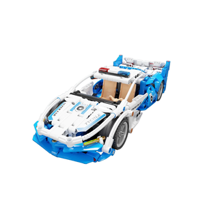T3040 Building <b>Blocks</b> Assembly Dynamic Boys Toy Sports Car Racing Car Model Pull-Back Educational Gift - Product Image 1