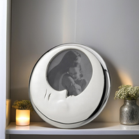 Cadre photo lune en alliage argenté de haute qualité, luxe léger, pour décoration de maison et de chambre de bébé, écologique, durable, nouveau cadeau pour bébés et enfants