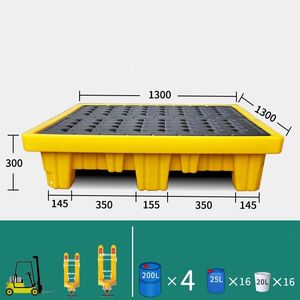 Plataforma <span class=keywords><strong>de</strong></span> Contención <span class=keywords><strong>de</strong></span> Derrames <span class=keywords><strong>de</strong></span> 1380X1380x900mm y 1100 <span class=keywords><strong>Litros</strong></span> para Tanque IBC - Product Image 4
