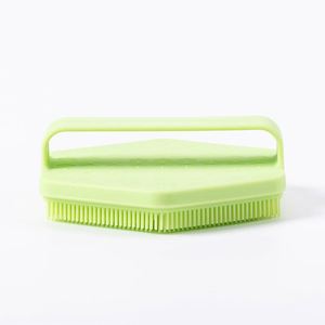 Nuevo cepillo de silicona de grado alimenticio para baño de bebés, limpiador suave para el cuero cabelludo y el cuerpo, para la caspa del bebé, fácil de sostener y suave con la piel. - Product Image 2