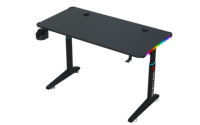 Table de jeu ovale réglable en hauteur BEISIJIE Y-Y (710-790 mm) avec manivelle manuelle, design RGB 256 couleurs, plateau P2 de 18 mm en fibre de carbone