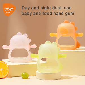 Pas de goutte sans BPA Silicone mitaine sucette jouet à mâcher nouveau-né bébé poignet main saisir des anneaux de dentition pour les besoins de succion - Product Image 6