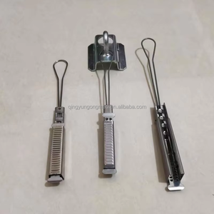 中国工場供給フラットテンションクランプドロップFTTHケーブル光ファイバーステンレス鋼ドロップワイヤークランプ - Product Image 3