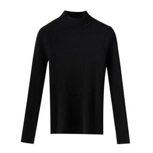 고품질 가을 하프 터틀넥 스웨터 여성용 풀오버 긴팔 슬림 니트 이너웨어 - Product Image 5