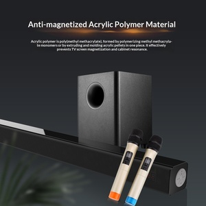 Sistema de Cine en Casa con Barra de Sonido y Subwoofer de Pared, Combinación de <span class=keywords><strong>5</strong></span> Altavoces de Acrílico, 2.1 Canales y Woofer de 1 Pulgada para TV y Karaoke en Casa - Product Image 5