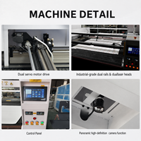Machine de découpe automatique de tissu 1820 1830, vêtements de sport, t-shirt, tissu non tissé imprimé par sublimation, machine de découpe au laser