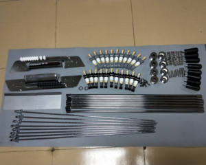 Kit d'accessoires de table de pied de bébé en métal/kit d'accessoires de table de football/ensemble de joueur de table de babyfoot - Product Image 1