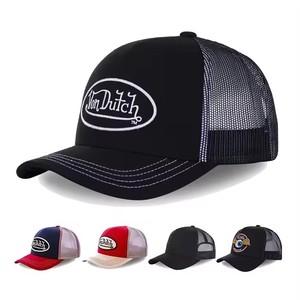 2026 New Lutong Wholesalers <strong>Von</strong> European and American Style <strong>Dutch</strong> Trucker <strong>Hat</strong> Embroidered Alphabet Baseball Cap With Sunblock - Product Image 1
