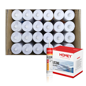 Sellador de Silicona Impermeable Homey, 100% Silicona, Blanco, Cartucho de 10oz, Adhesivo Sellador de Silicona - Product Image 6