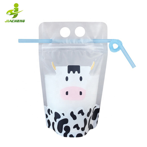Bolsas de Plástico para Líquidos con Pitillos, Bolsa Doypack para Jugo Kool Aid, Bolsa Ecológica para Bebidas con Cierre para Niños - Product Image 4