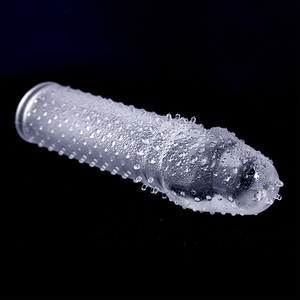 Adult Sex Toys Wieder verwendbare weiche verzögerte Ejakulation Kondome Penis Dick Sleeve Penis Ärmel für Männer - Product Image 3