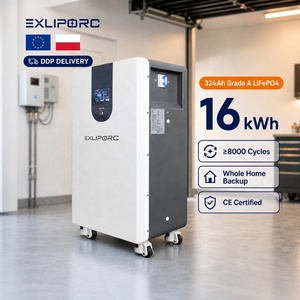 แบตเตอรี่สำรองพลังงานบ้าน LiFePO4 16kWh สต็อกโปแลนด์ 51.2V 324Ah ระบบจัดการแบตเตอรี่อัจฉริยะ (Smart BMS) หน้าจอ LCD 8000 รอบการใช้งาน จัดส่งแบบ DDP ไม่มีภาษีมูลค่าเพิ่ม (VAT) สำหรับผู้รับเหมา EPC - Product Image 1
