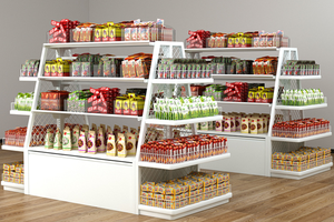 Estante Metálico para Aperitivos Tipo Góndola, Precio de Fábrica, Exhibición para Tiendas de Conveniencia, Construcción de Una o Dos Caras, Exhibición para Supermercados - Product Image 4