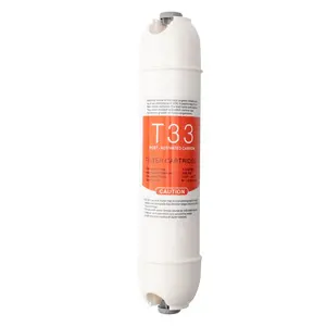 quick fitting T33 inline post carbon filter cartridges for ro water filter system