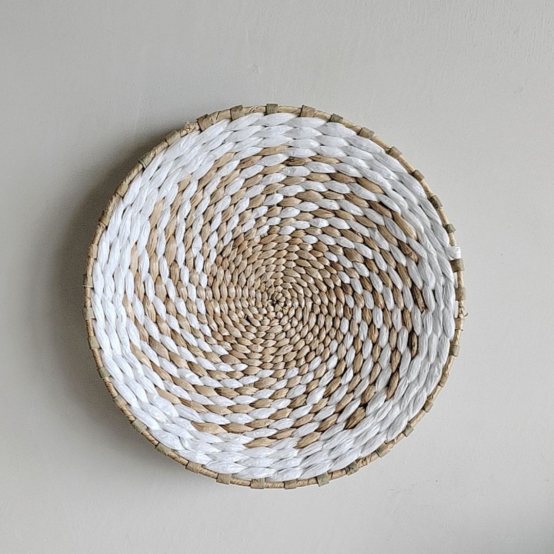 Fleur tournée de cryptage blanc pur de 25 cm