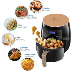 Friteuse domestique 4.5L transfrontalière 110V four électrique domestique américain et européen écran tactile intelligent fry mac - Product Image 6