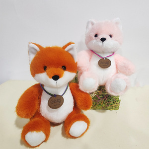Lindo Peluche de Zorro de Terciopelo <span class=keywords><strong>con</strong></span> Relleno de Algodón PP, Muñeco de Confort Rosa para Niñas, Compañero de Gato <span class=keywords><strong>con</strong></span> Campana para Niños, Venta al por Mayor - Product Image 3