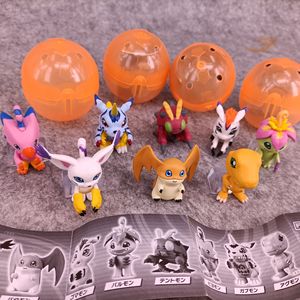Set al por mayor de figuras de acción de PVC de Capsule <span class=keywords><strong>Agumon</strong></span>, Palmon, Patamon, Piyomon, Pukamon, Gomamon - Product Image 2